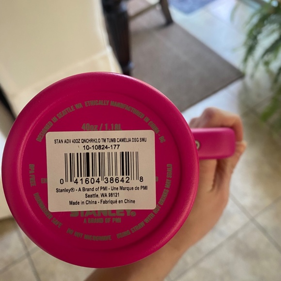 NWT HARD TO FIND Stanley Quencher H2.0 FlowState Tumbler 40oz, Camelia - Picture 4 of 4